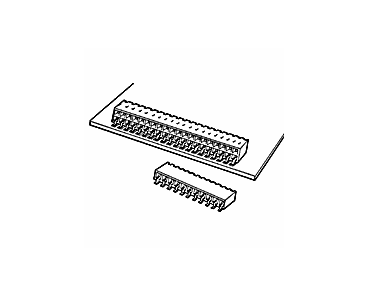 AMPHENOL ICC Female connector DUBOX 2x7p 71609-307LF
