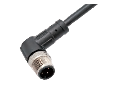 Вилка кабельная угловая 120030-17A201000 M12-D1-P17-1M-PVC