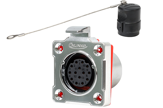 Four Hole Metal Female Socket CNLINKO BD-24-J14SX-03-401A