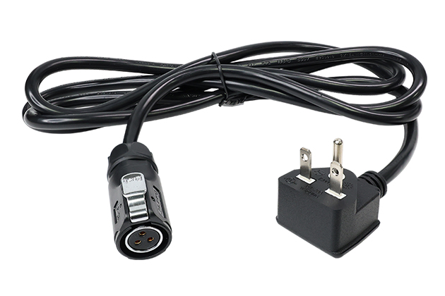 3 Pin Female Plug With Soldering Plastic+Metal+13A American Standard 90° Three-prong Plug+CT-203 L=2M Standard Cable CNLINKO LP20-03-FP-E-2M-011