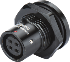 Розетка на панель, крепление гайкой снаружи Weipu SA1015/S5G-PA