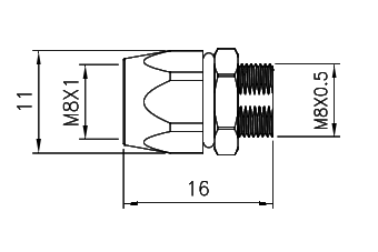 картинка Розетка панельная   M8-B1-S8