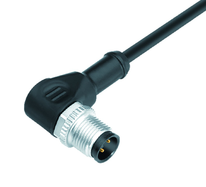 BINDER Plug Circular M12 4p with Cable 2m 77-3427-0000-50004-0200