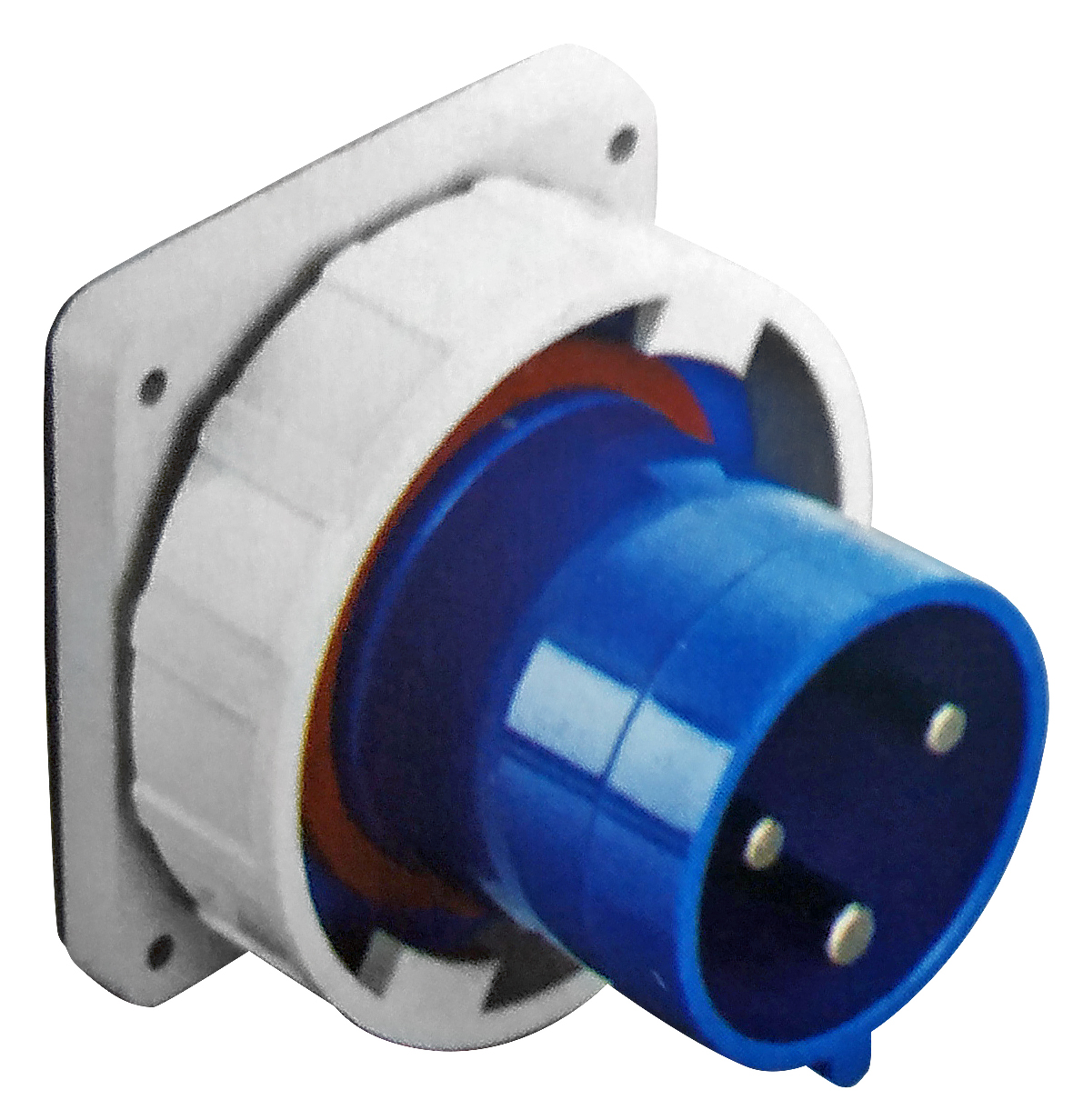 Вилка панельная 3P+PE+N >50В~ 63А IP67 TYP8752