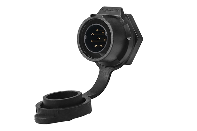 90° Single Hole Plastic Male Socket CNLINKO LP-16-C08SX-02-101