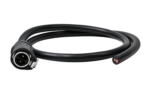 Standard Model L=1M Male Plug Plastic+Metal With Soldering+Cable CNLINKO LP24-02-MP-E-1M-001