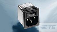 TE CONNECTIVITY Plug Square C14 3p with filter and switch 2-1609113-7
