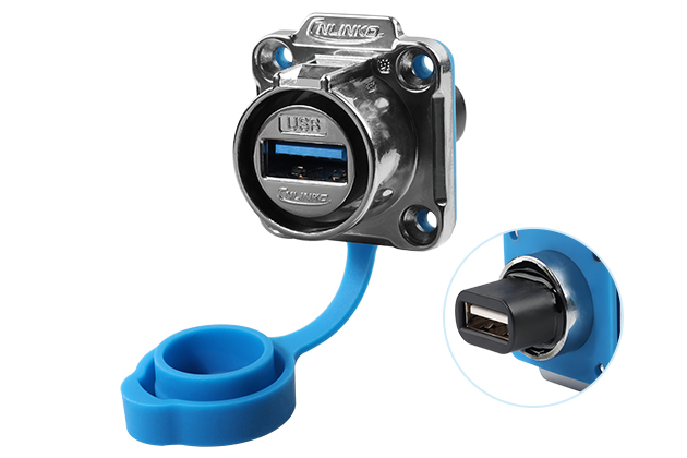 USB2.0 4 Holes Female Socket CNLINKO LP-20-J/USB2/213/SX-42-101