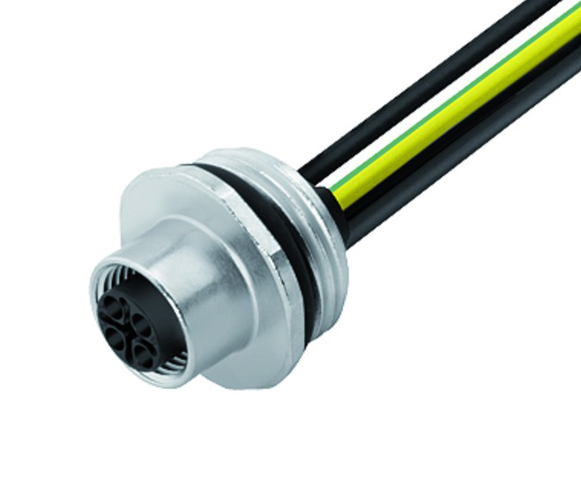 BINDER Socket Circular M12 4p with Strands 0.2m 09-0692-642-04