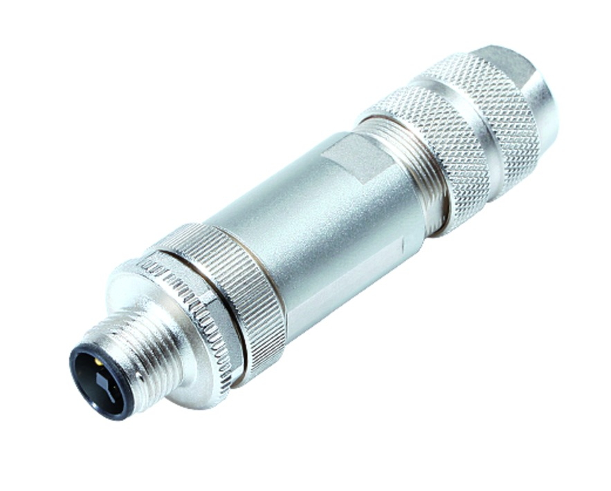 BINDER Plug Circular M12 4p Screwclamp 99-1631-814-04