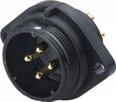 Вилка на панель с фланцем, 2 отв. Weipu SP2113/P7B3C