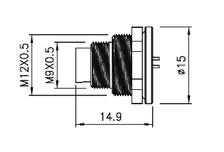 картинка Вилка панельная   M9-F-P7