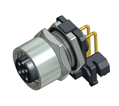 CONEC Socket Circular M12 5p THT SAL-12S-FKHW5