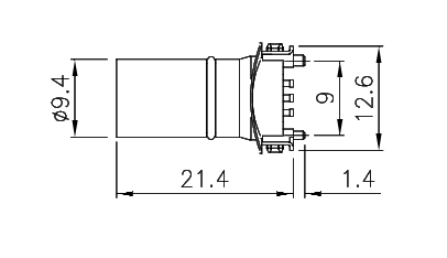 картинка Вилка панельная угловая   M12-L1-S3