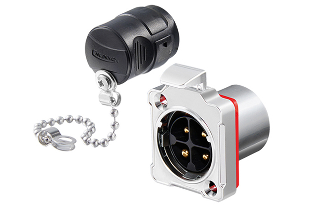 25A BD-24 4Pin Split Type Two Hole Male Socket CNLINKO BD-24-C04SX-03-209A