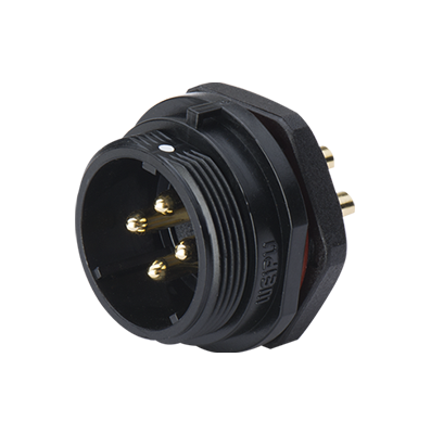 Вилка на панель, крепление гайкой снаружи Weipu SP2115/P23C