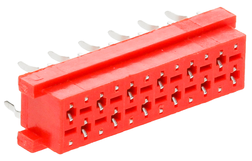 CVILUX Socket Square MicroMatch 12p THT CA3212V1300