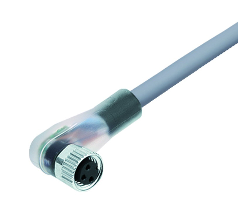 BINDER Socket Circular M8 3p with Cable 5m 77-3608-0000-20003-0500
