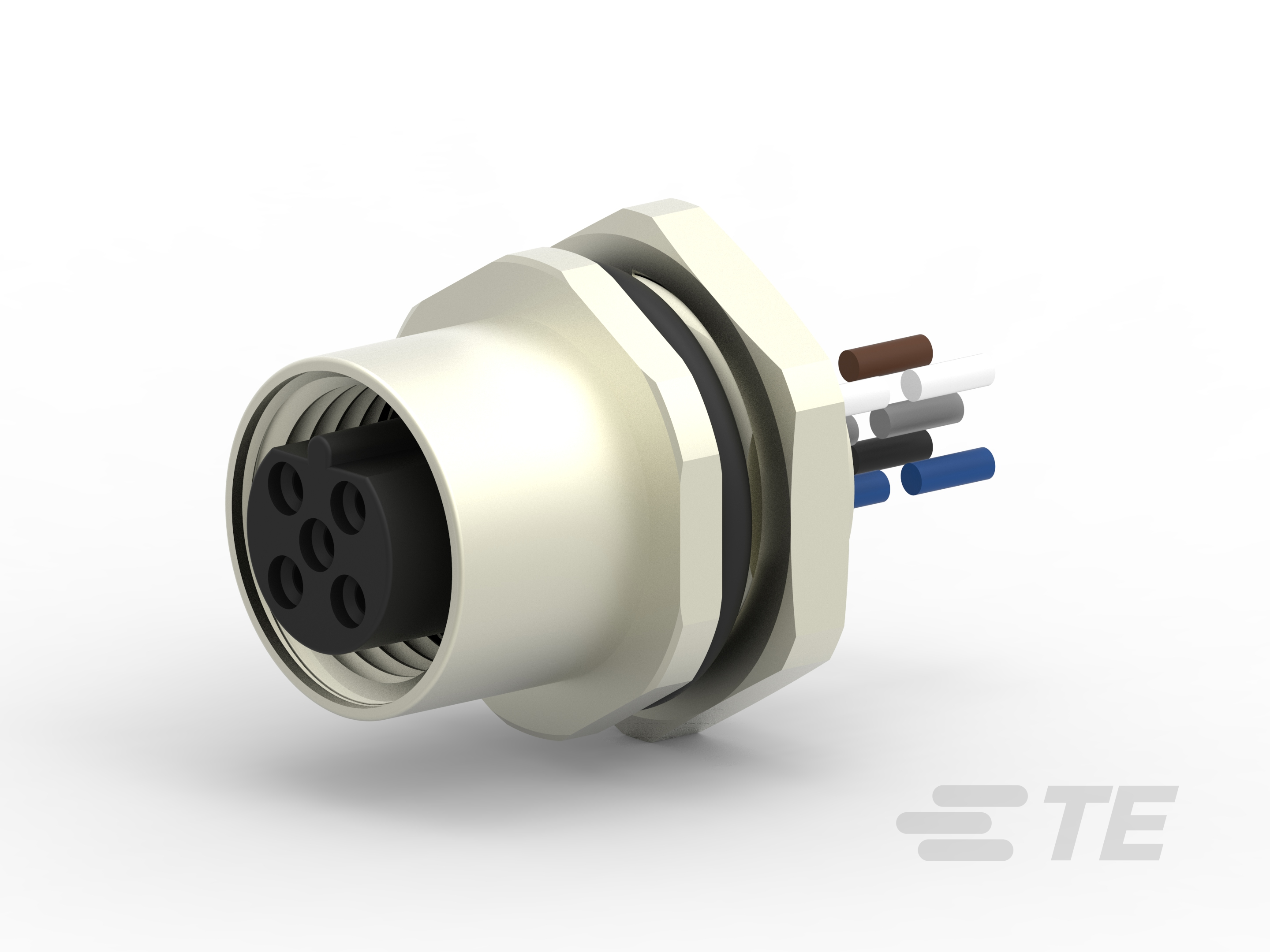 TE CONNECTIVITY Socket Circular M12 5p with Strands 0.2m T4171310405-001