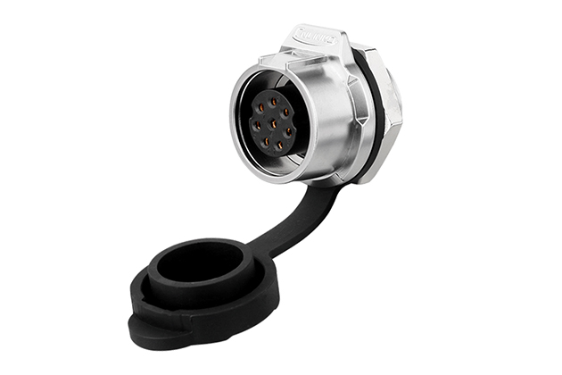 90° Single Hole Metal Female Socket CNLINKO LP-16-J08SX-03-101