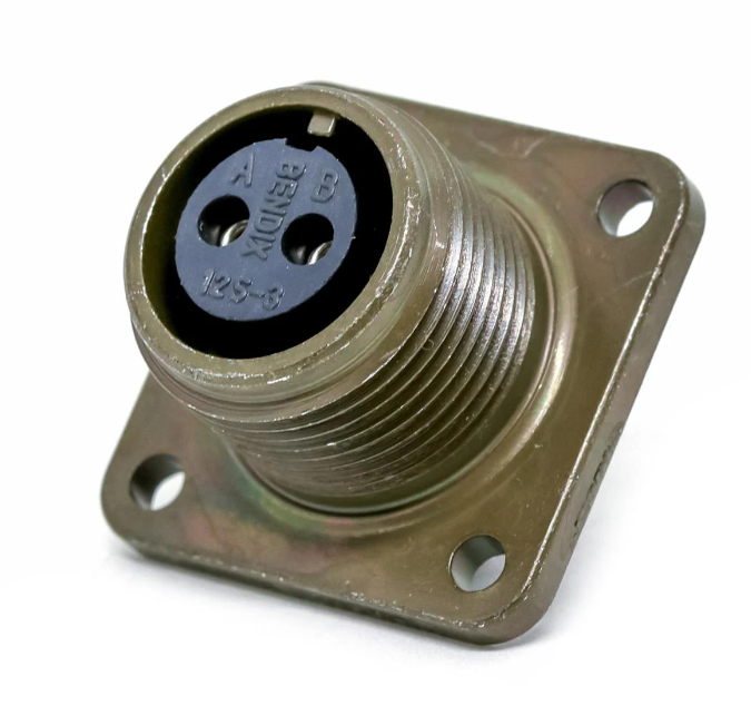 Розетка панельная с квадртаным фланцем Longli MS3102E44-3SZ