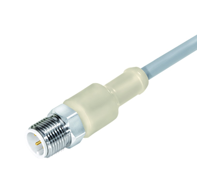 BINDER Plug Circular M12 4p with Cable 2m 77-3729-0000-20404-0200