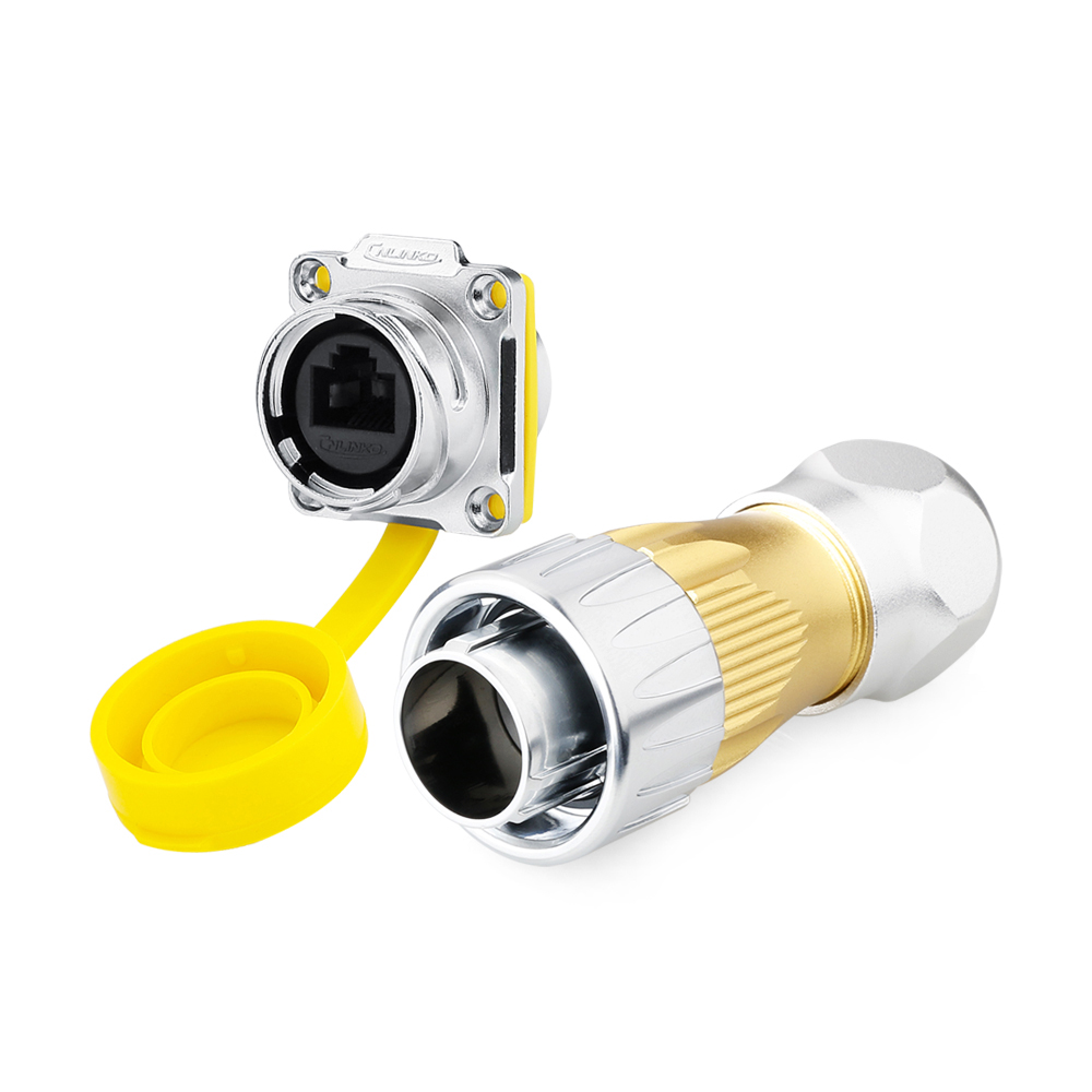 Male Plug Female socket CNLINKO DH-24-C/RJ45/ 015/PE-43-001