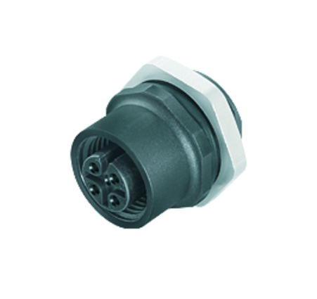 BINDER Socket Circular M12 4p Solder 86-4332-1002-00004
