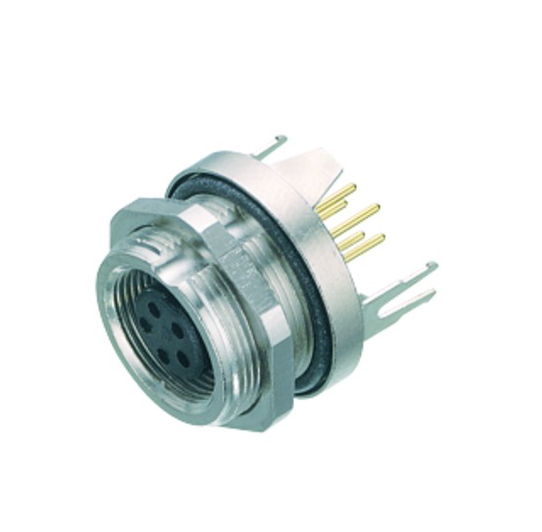 BINDER Socket Circular M9 2p THT 09-0404-30-02