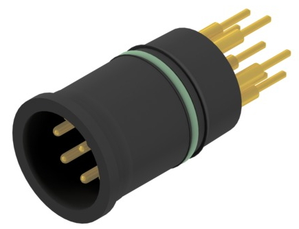 CONEC Plug Circular M12 8p THT SAL-12-ES08-P