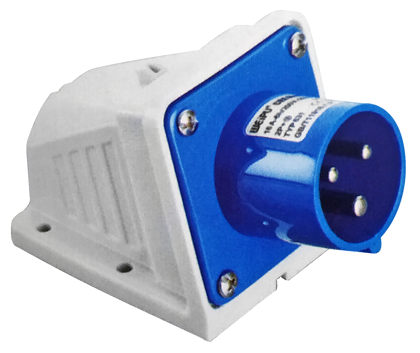 Вилка стационарная Weipu TYP685 32А-6ч/400В 3P+PE+N IP44
