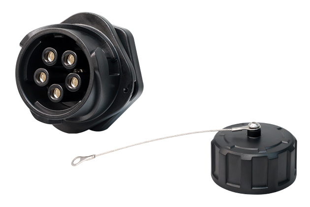 5 Pin Black Shell Singal Hole Female Socket CNLINKO DL-28-J05SX-22-102A