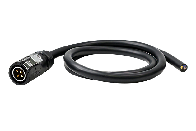 Standard Model L=1M Male Plug Plastic+Metal With Soldering+Cable CNLINKO LP20-04-MP-E-1M-001