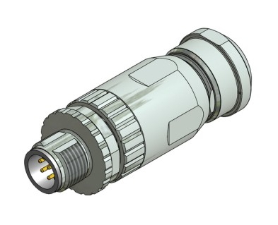 CONEC Plug Circular M12 8p Screwclamp SAL-12S-RSC8-S