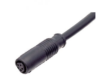 Розетка кабельная 080025-04A101000 M8-A2-S4-1M-PVC