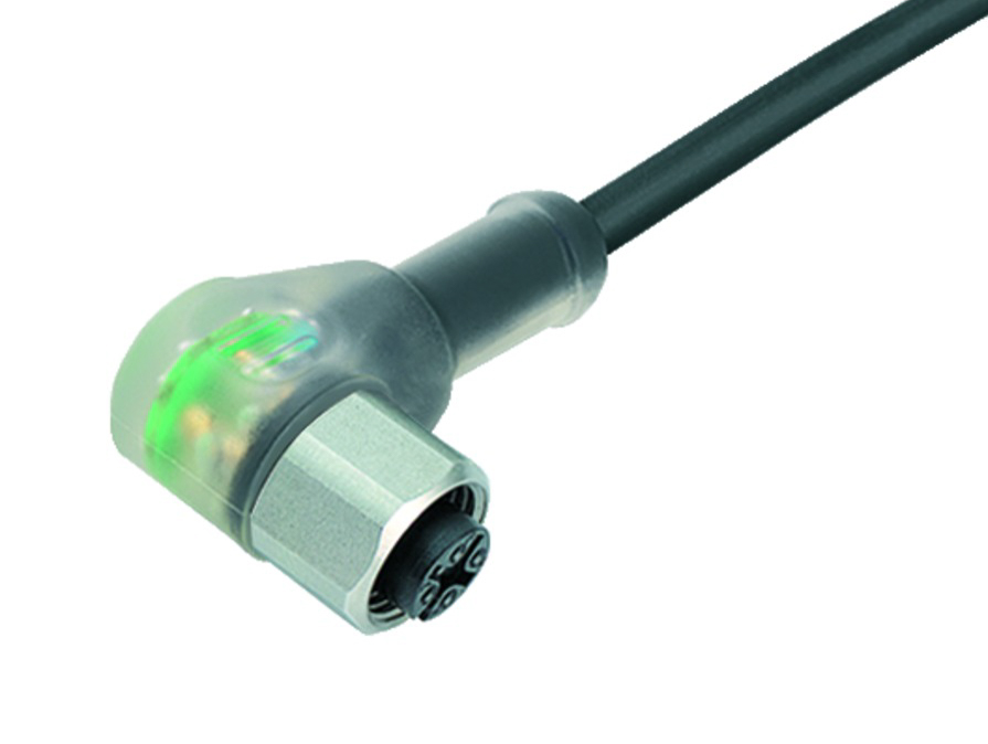 BINDER Socket Circular M12 3p with Cable 2m 77-3834-0000-50003-0200