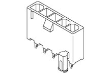 MOLEX Header 180° PCB Lock 5p 39-30-2050