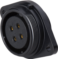 Розетка на панель с фланцем, 2 отв. Weipu SY2113/S151C