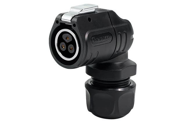 90° Plastic+Metal Female Plug CNLINKO LP-16-J03PE-01-013A