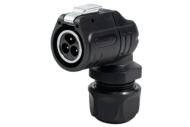 90° Plastic+Metal Male Plug CNLINKO LP-16-C03PE-01-013A