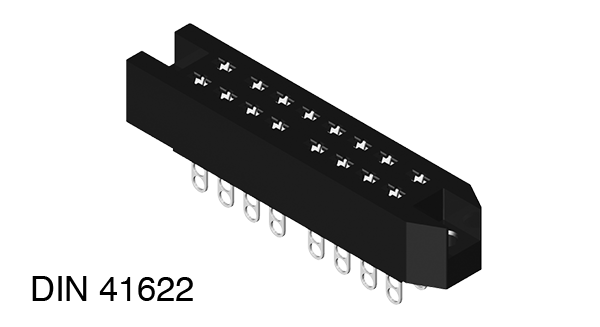 MPE Socket Square DIN 16p Solder 384-1-016-HBN-ZS