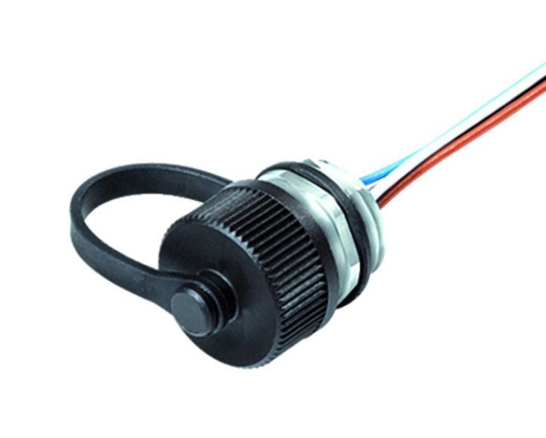 BINDER Socket Circular M12 4p with Strands 0.2m 09-3431-284-04