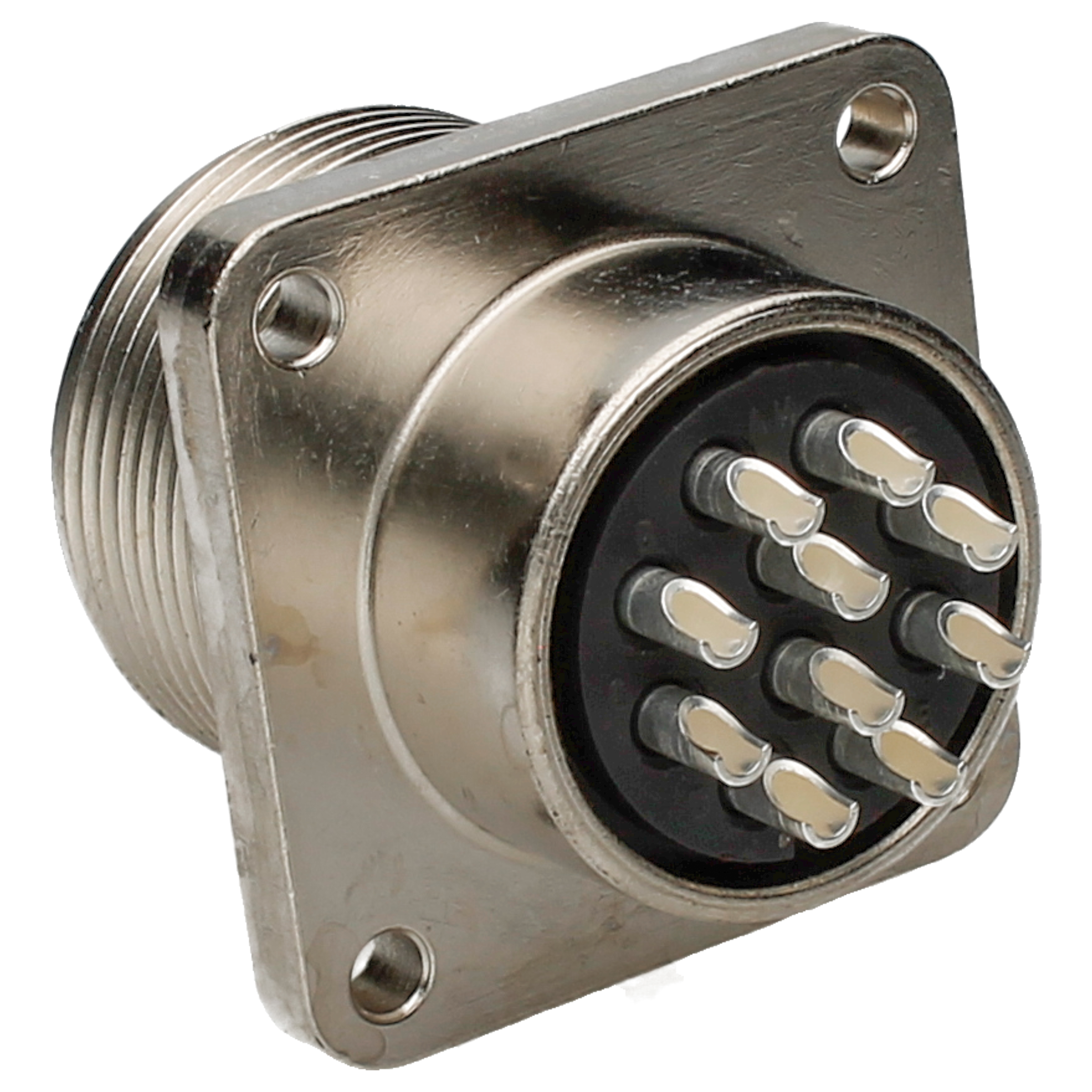 ITT Male receptacle 10p CA02COM-E18-1P