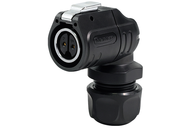 90° Plastic+Metal Female Plug CNLINKO LP-16-J02PE-01-013A