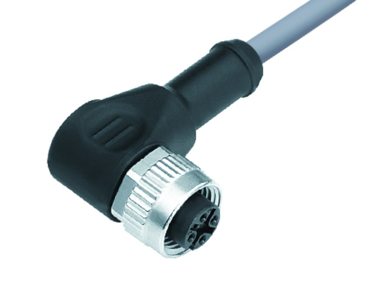 BINDER Socket Circular M12 3p with Cable 5m 77-3434-0000-20003-0500