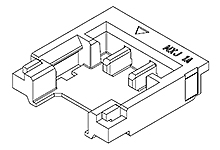 MOLEX Plug Square Ezmate 2p SMT 202656-0021