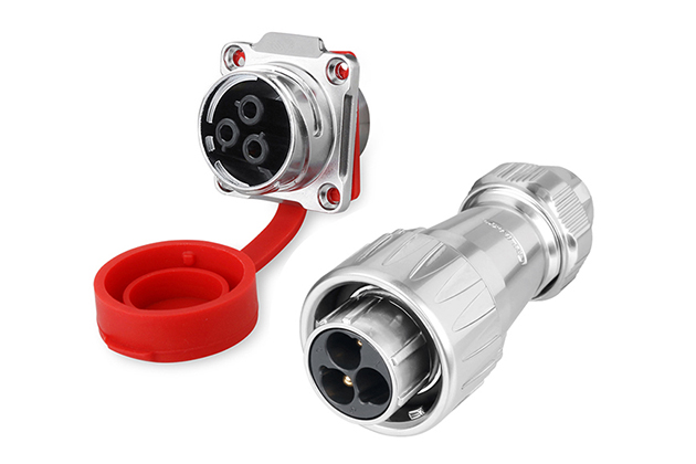 Male Plug + Female Four-hole Socket CNLINKO DZ-24-C03PE-03-001/DH-24-J03SX-03-401