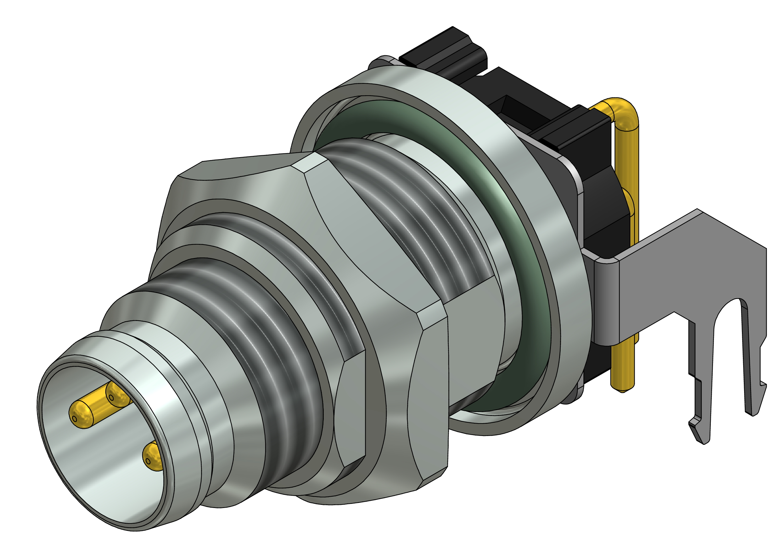 CONEC Plug Circular M8 3p THR SAL-8S-FSHW3-X8