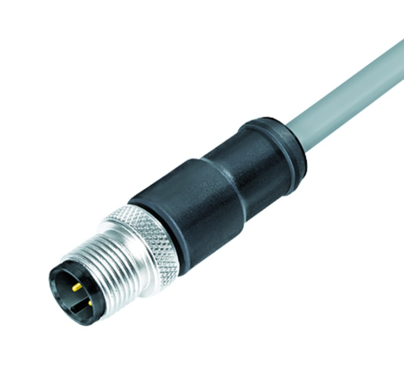 BINDER Plug Circular M12 5p with Cable 2m 77-3529-0000-20705-0200