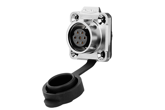 90° Four Hole Metal Female Socket CNLINKO LP-16-J07SX-03-401